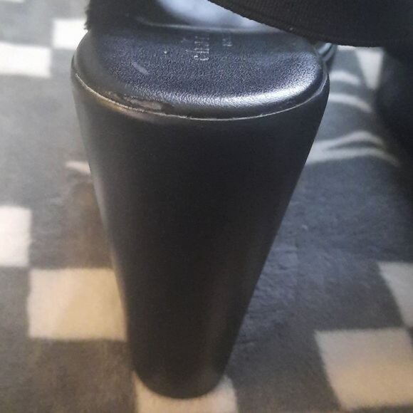 Charles David Made in Italy Black Strappy Patent Leather Sandals Size 41/9.5/10 - Picture 15 of 16